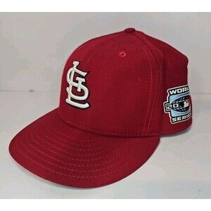 Vintage New Era St. Louis Cardinals Wool Hat Fitted 7 3/8 MLB World Series